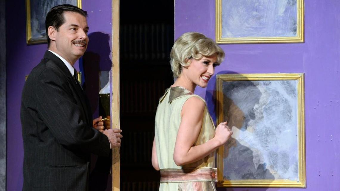 Stuart Appleton and Julia Roessing in Theatre Macon’s production of “The Constant Wife.”