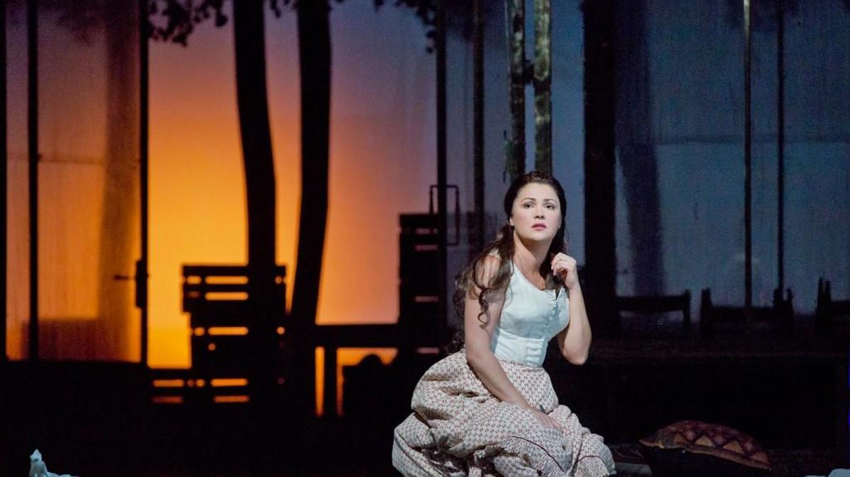 Anna Netrebko as Tatiana in Tchaikovsky’s “Eugene Onegin.” Watch the Metropolitan Opera production live in HD at the Douglass Theatre on April 22.