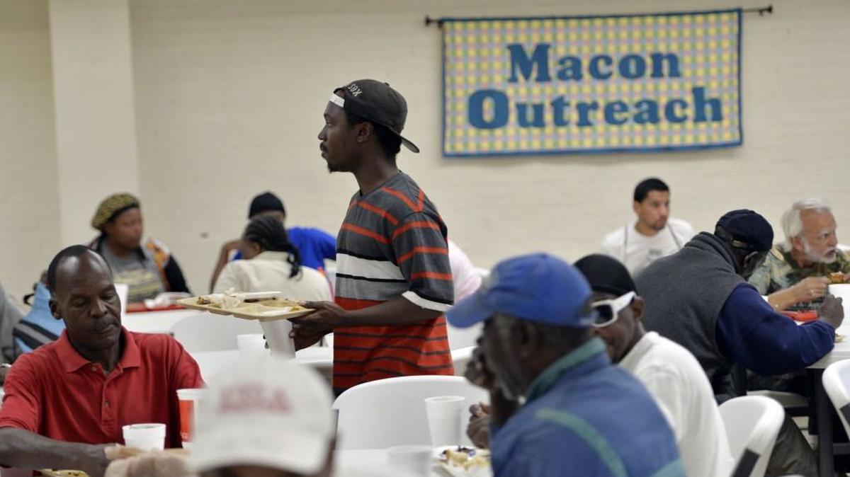 Macon Outreach executive director Debbie Towson says they are serving record numbers of meals at their Mulberry Street location.