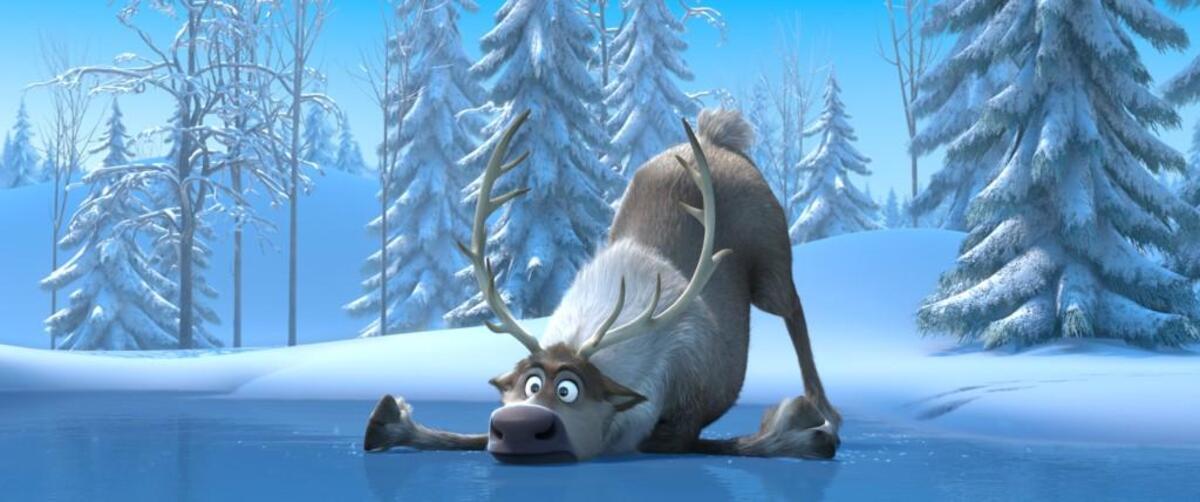 “Frozen” stars Sven, a reindeer.