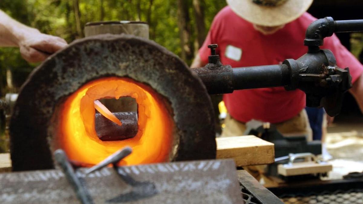 Activities, chores and skills of the past, such as blacksmithing, will be on display at Jarrell Plantation’s Family Farm Day.