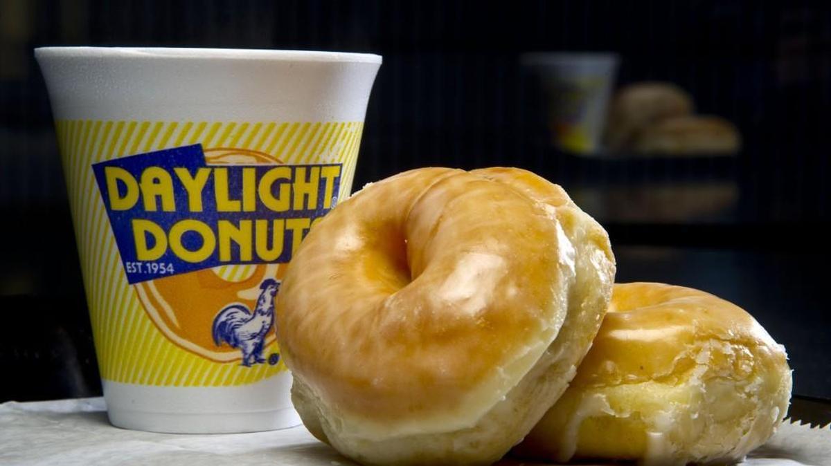 Fresh glazed donuts and coffee are among the menu items at Daylight Donuts in Warner Robins.