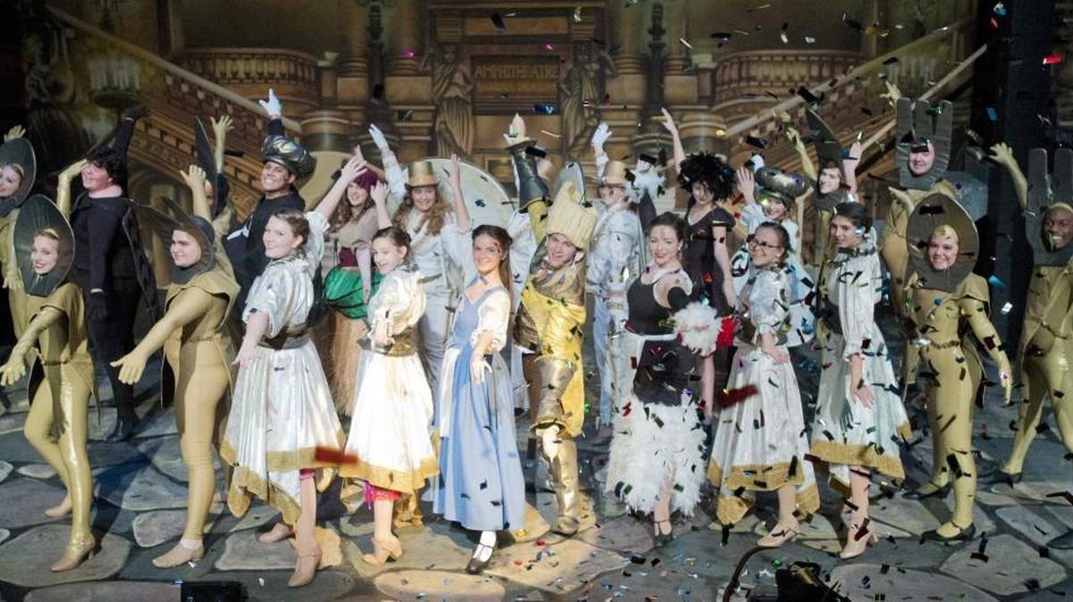 The cast of Youth Actors Company at Theatre Macon present “Beauty and the Beast,” opening Friday.