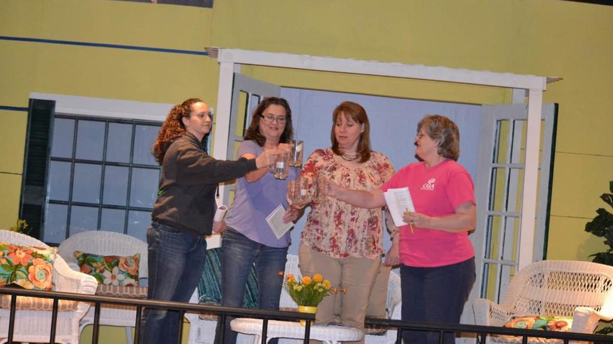 Warner Robins Little Theatre’s latest production is “The Savannah Sipping Society.”