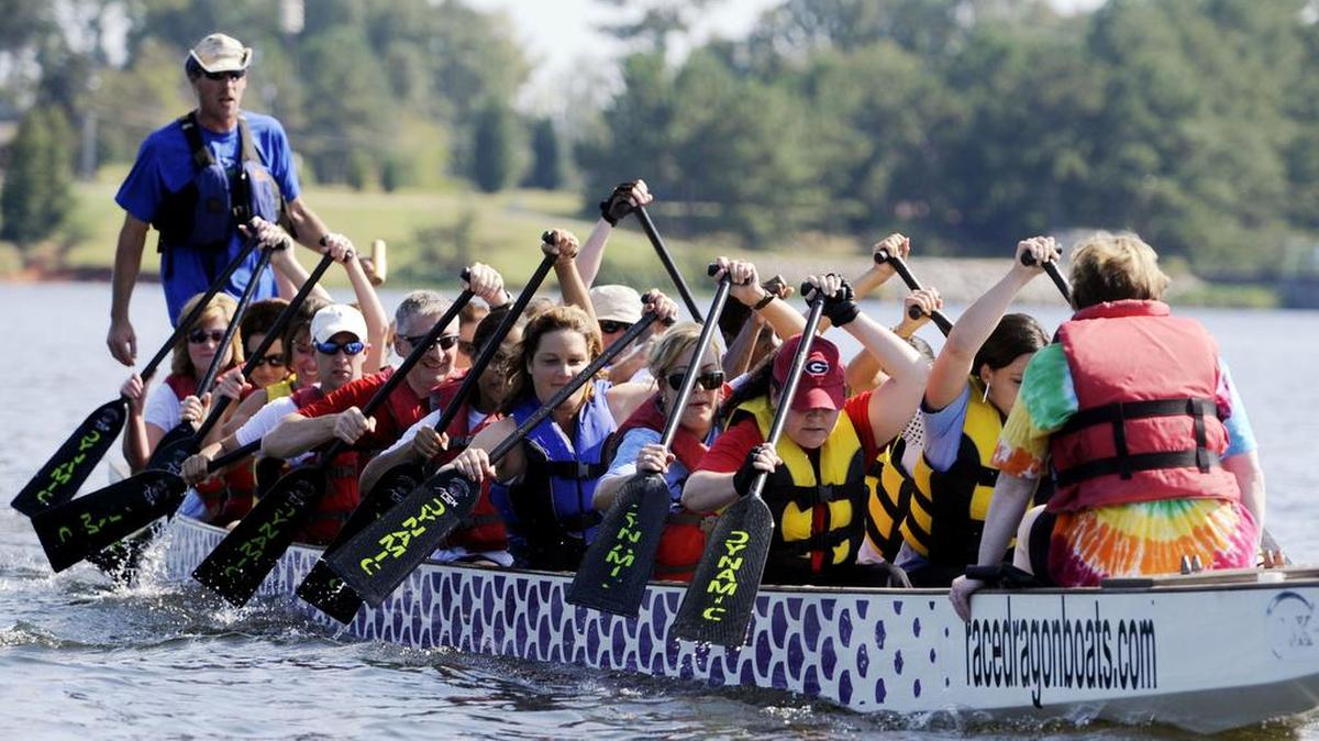 7th Annual Heart of the Dragon Festival will feature dragon boat races Saturday afternoon at Lake Tobesofkee’s Sandy Beach.