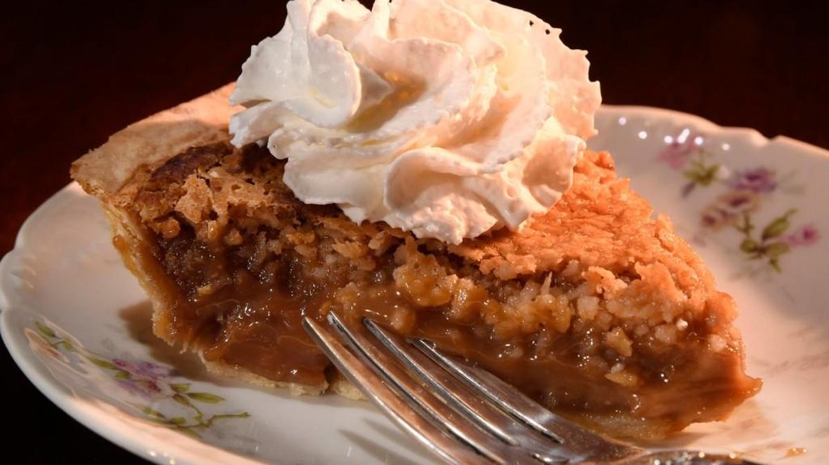 A slice of German chocolate pie is one of the tasty treats available at Ryal’s Bakery.