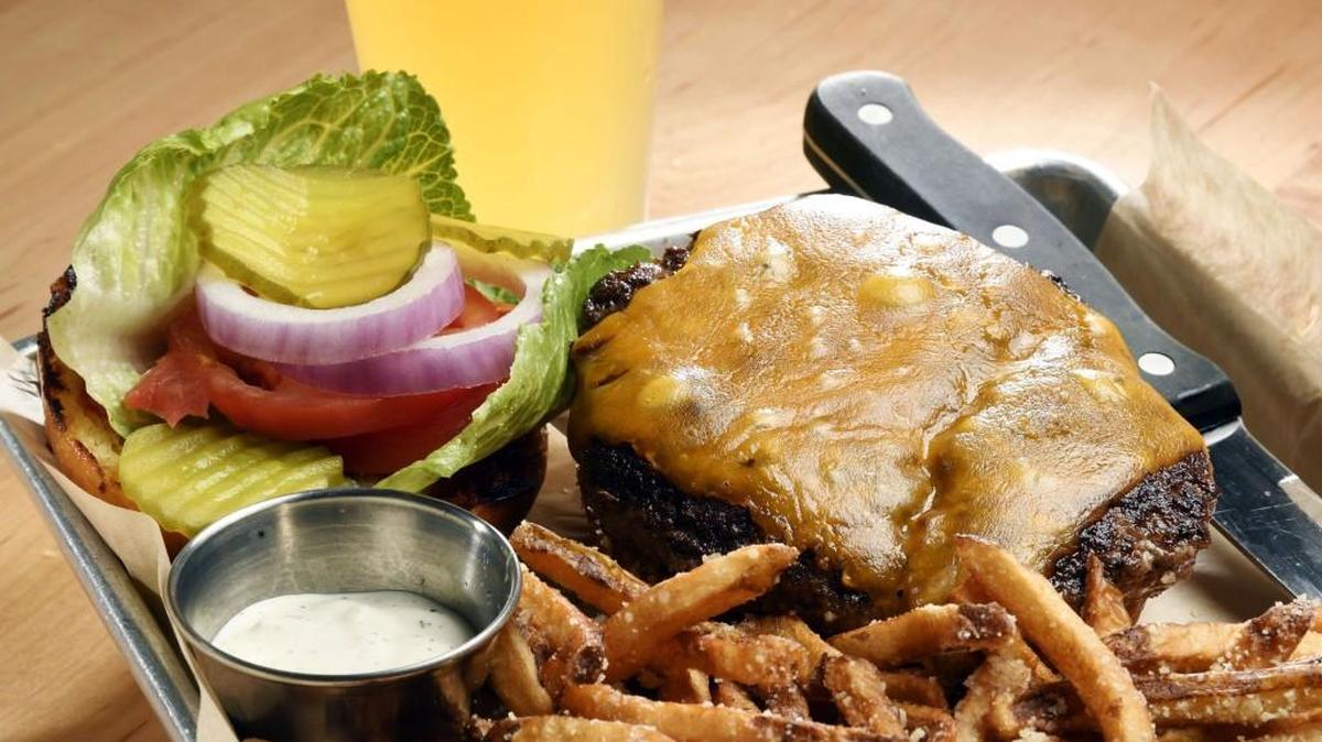 Try the Ocmulgee burger and truffle fries from Ocmulgee Brew Pub in downtown Macon.