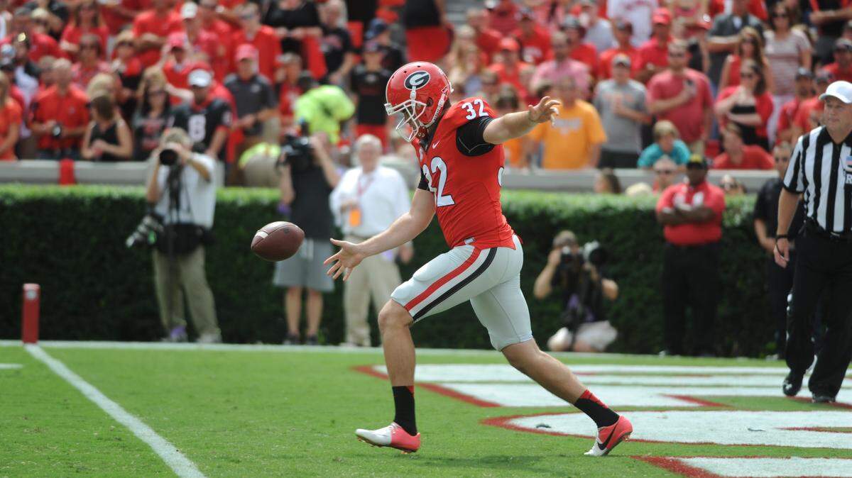Georgia’s Collin Barber averaged just 39.3 yards per punt last season.