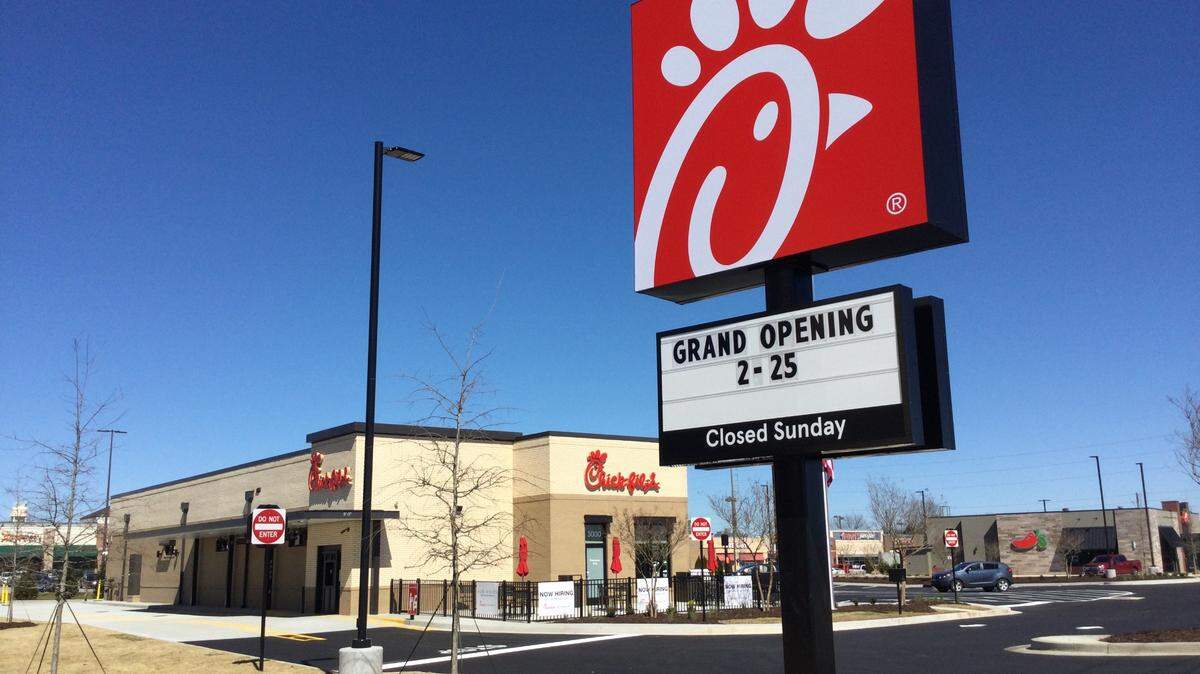 A new Chick-fil-A is set to open Thursday at 3000 Watson Blvd. In Warner Robins.