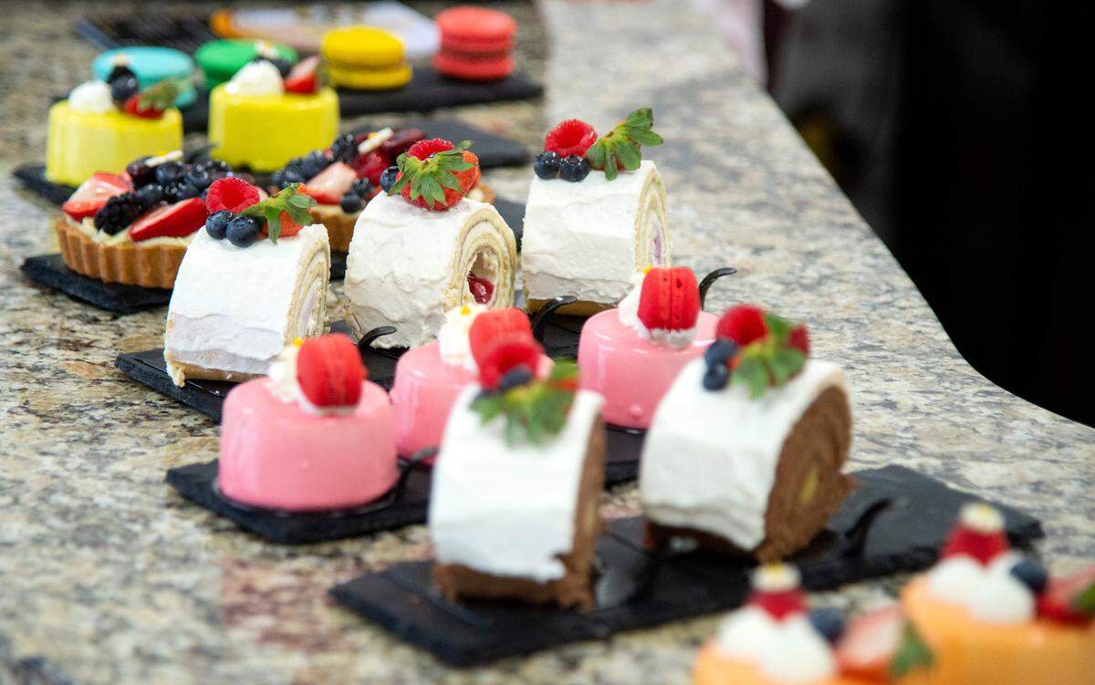 Some of the pastries available at the Sweet of Life in Bonaire.
