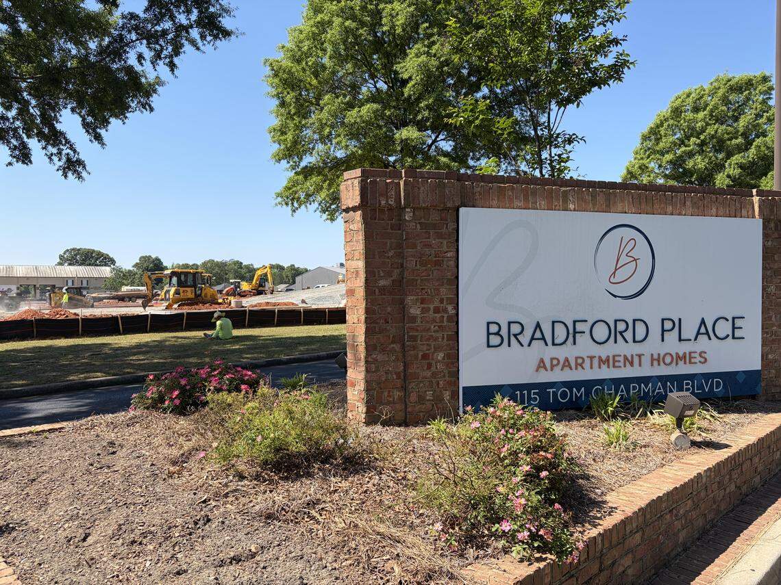 A four-story Extended Stay America is going up at the corner of Tom Chapman and Osigian boulevards near Bradford Place Apartment Homes in Warner Robins.