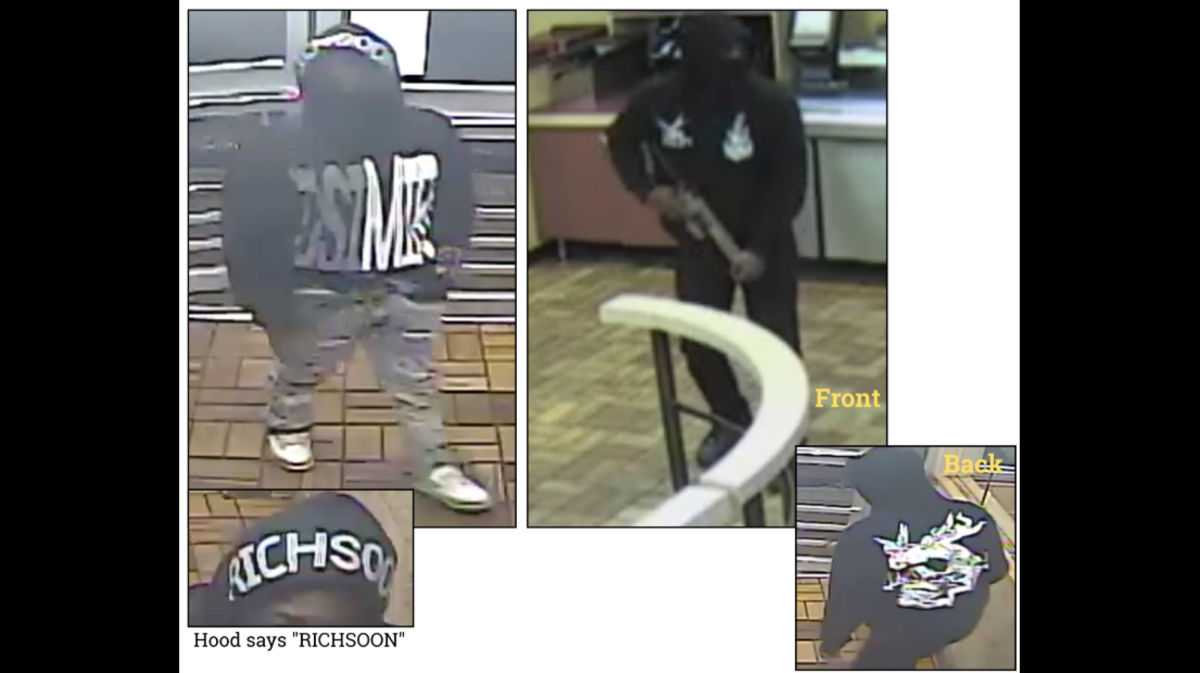The Bibb County Sheriff’s Office is looking for two men, pictued here, accused of trying to rob a Burger King in Macon.