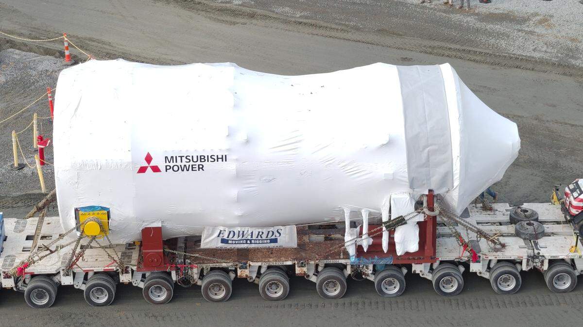 New natural gas turbine delivered to Georgia Power’s Plant Yates.