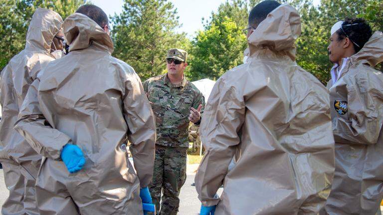 National Guard brigade headquartered in Macon wages war against coronavirus