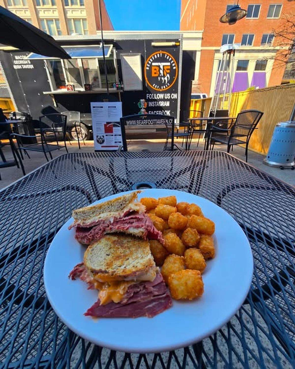 The Bearfoot Tavern food truck at its home base in front of the Irish gastropub at 468 Second St. in downtown Macon.