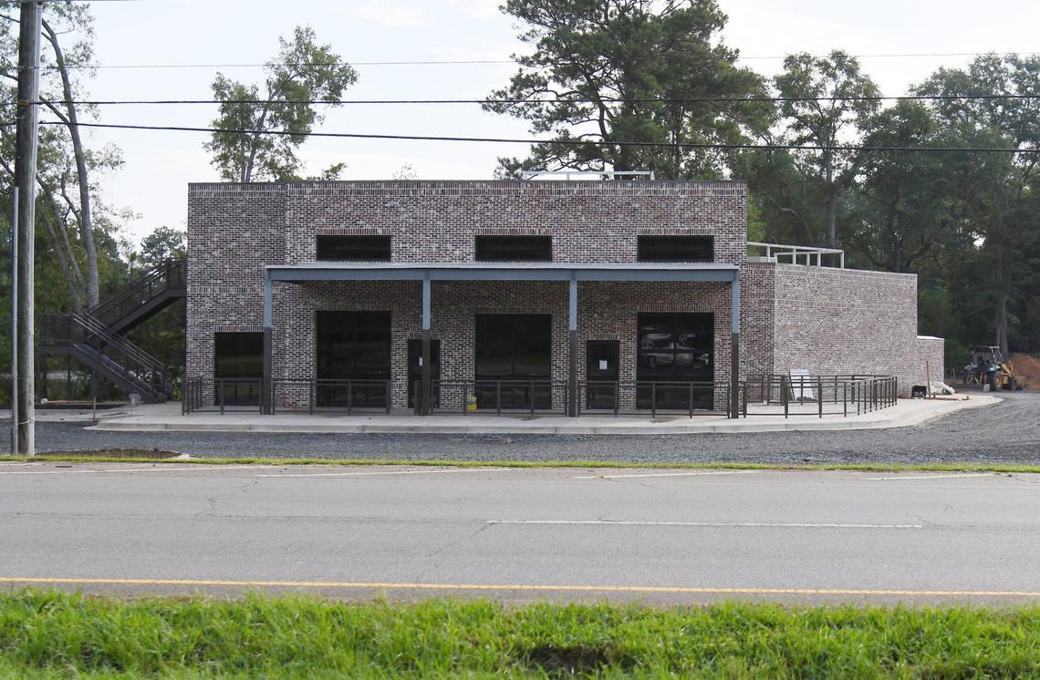The soon to be completed Amici Italian Cafe & Brewery sits off of Perry Parkway on Wednesday, July 17, 2024, in Perry, Georgia. The newest location in the Amici franchise is set to open soon.