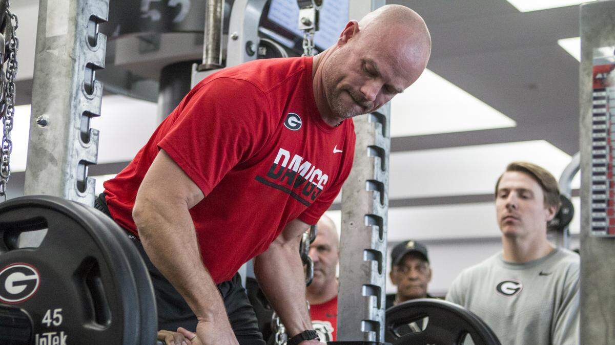 Georgia strength and conditioning coordinator Scott Sinclair.