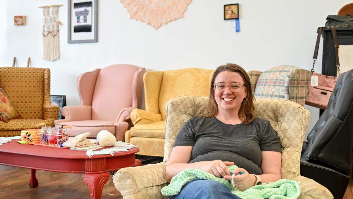 Owner Michelle Meeks at Our Yarn Studio located at 4993 Russell Pkwy, Suite 350 in Warner Robins.