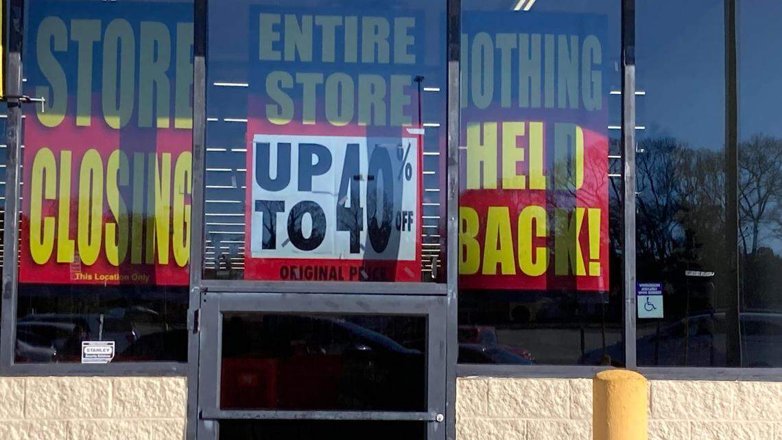 Big Lots at 2191 Watson Blvd. is offering up to 40% off merchandise with its “store closing” sale.