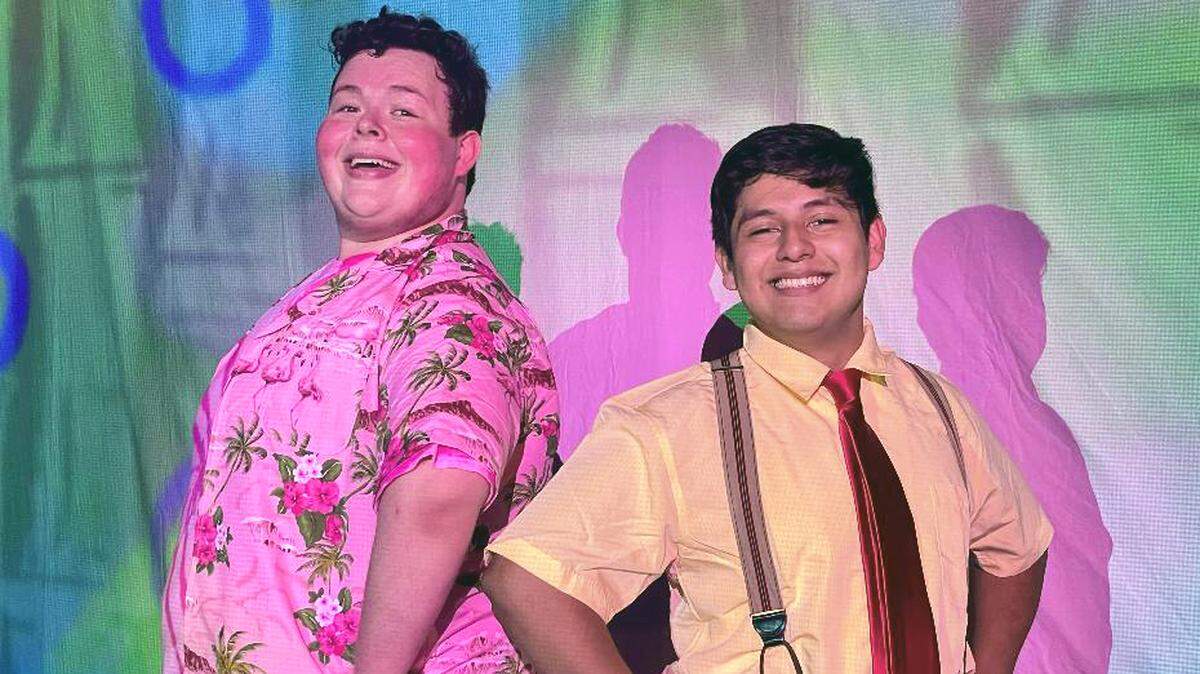 Alex Williams plays Patrick Starr and Bryan Avila is SpongeBob in Theatre Macon’s “The SpongeBob Musical” opening tonight. It’s one of many productions opening in Middle Georgia in July.