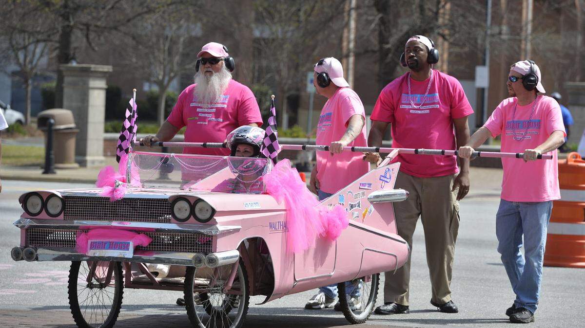 BEAU CABELL/THE TELEGRAPHCheck out the Cherry Blossom Festival Bed Race on Saturday in downtown Macon.