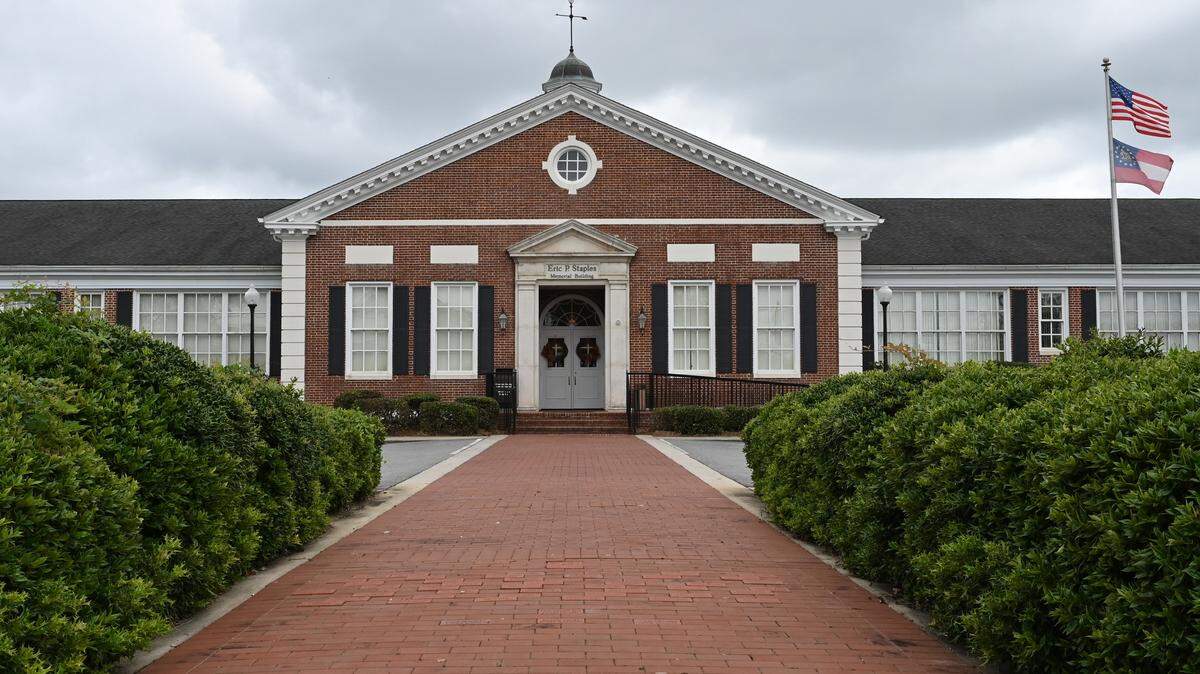Houston County Board of Education sits off of Main Street on Monday, Sept. 29, 2025, in Perry, Georgia.
