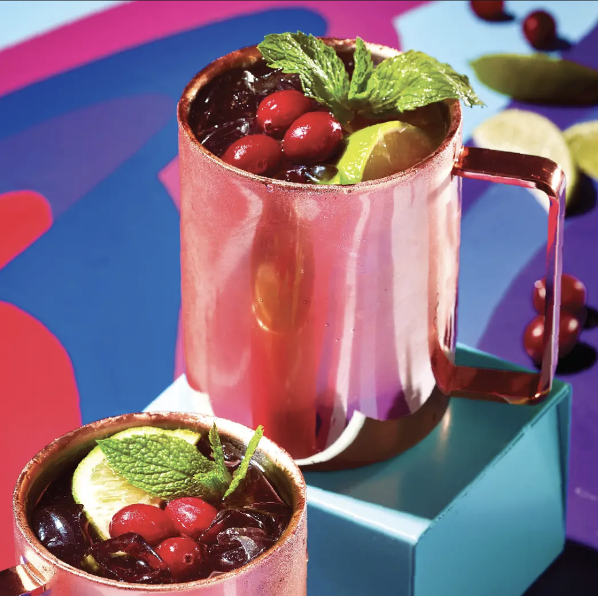 The Merry Mule limited-time-only, holiday cocktail at Mellow Mushroom. The cocktail blends ginger beer, a touch of cranberry and a hint of lime all garnished with a mint sprig and fresh cranberries. Available through Jan. 6.