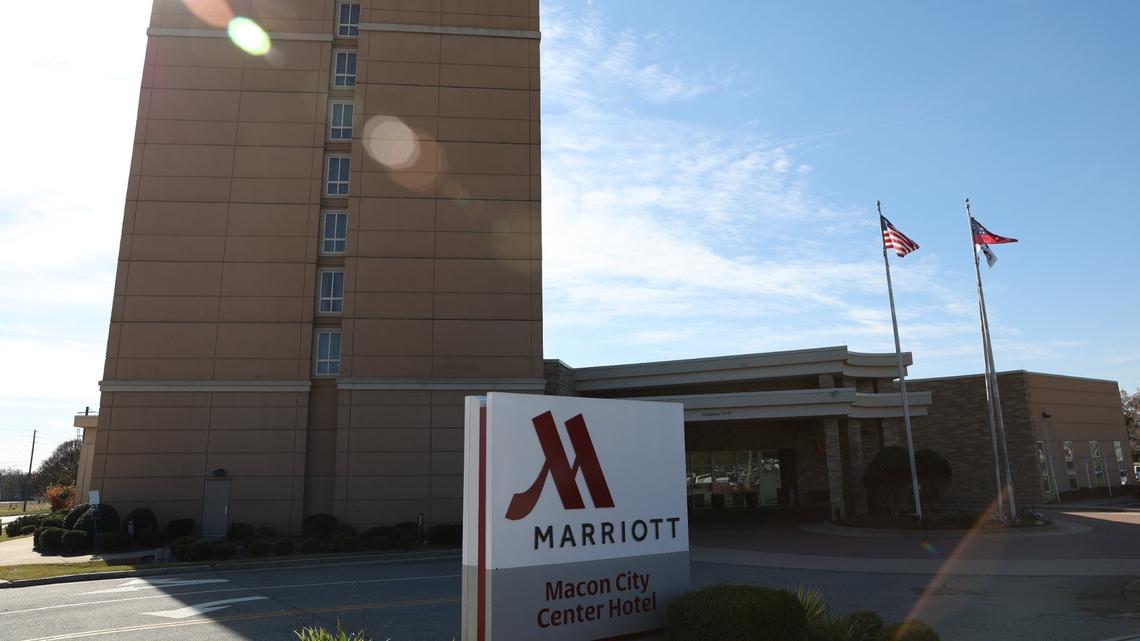 The Mariott Macon City Center Hotel sits off of Coliseum Drive on Thursday, Dec. 5, 2024, in Macon, Georgia.