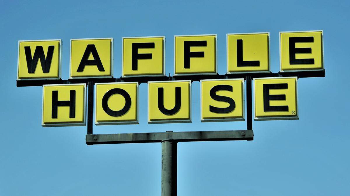 A Waffle House marquee.