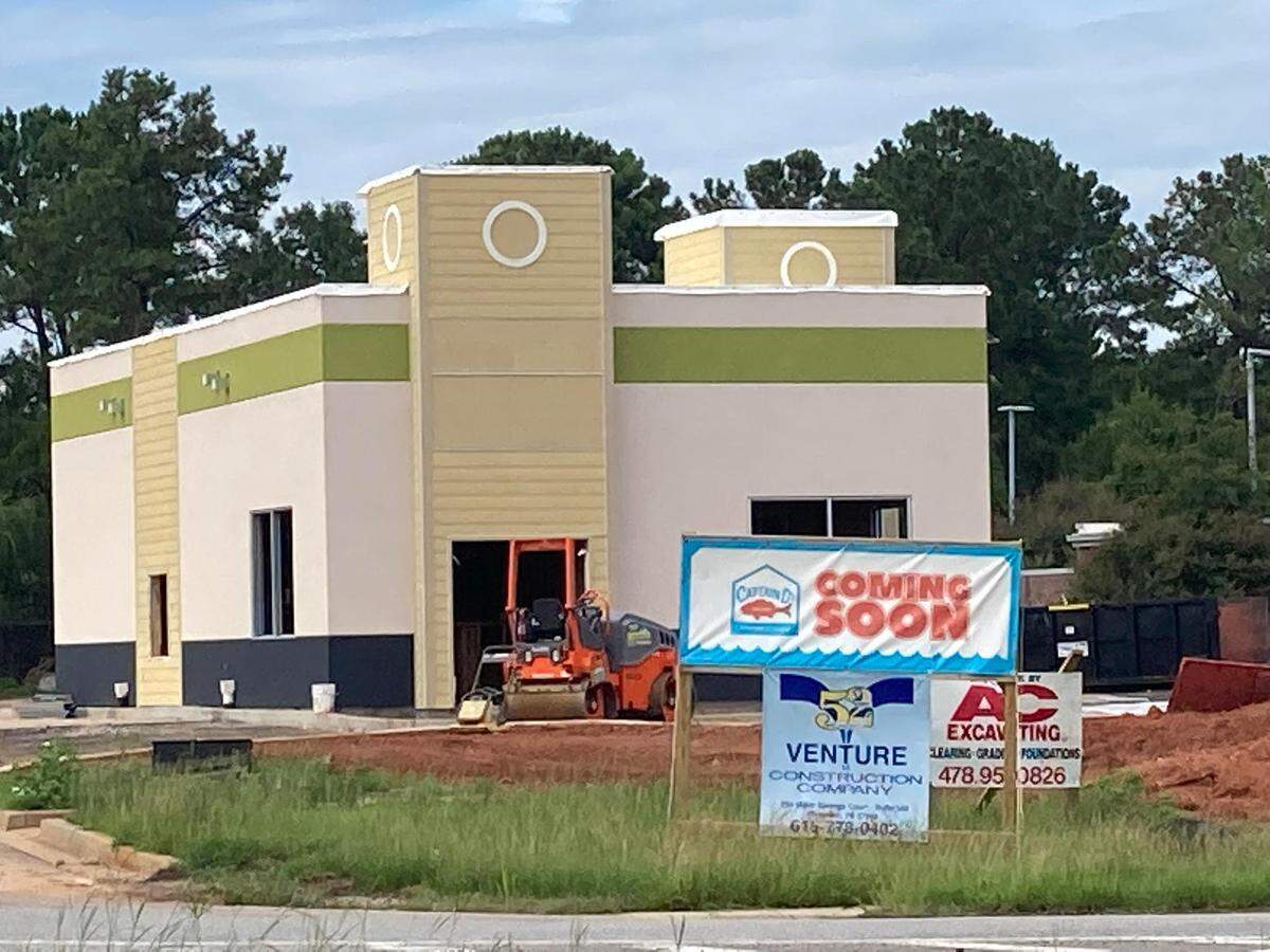 Capt. D’s is under construction at 3004 Russell Parkway between a McDonald’s and a Waffle House near the intersection of Russell Parkway and Lake Joy Road in Warner Robins.