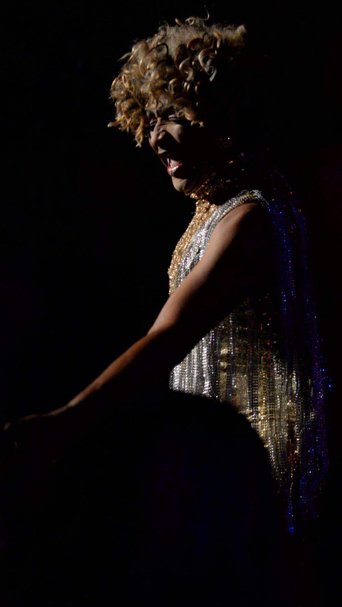 Tangerine Summers, a well-known drag queen in Macon, performs at the Hargray Capitol Theatre on Friday for Macon Pride’s House Party event featuring the well-known drag queen Lala Ri.
