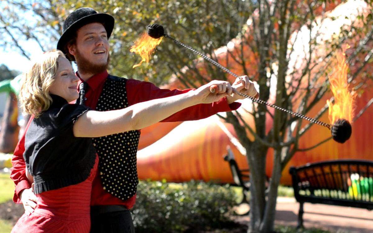 An inaugural Warner Robins event, the International City Experience, is from 10 a.m. to 8 p.m. Sept. 7 at Perkins Field at 105 Mulberry St. Pictured above is the Delightflow Duo to take the stage at the event.