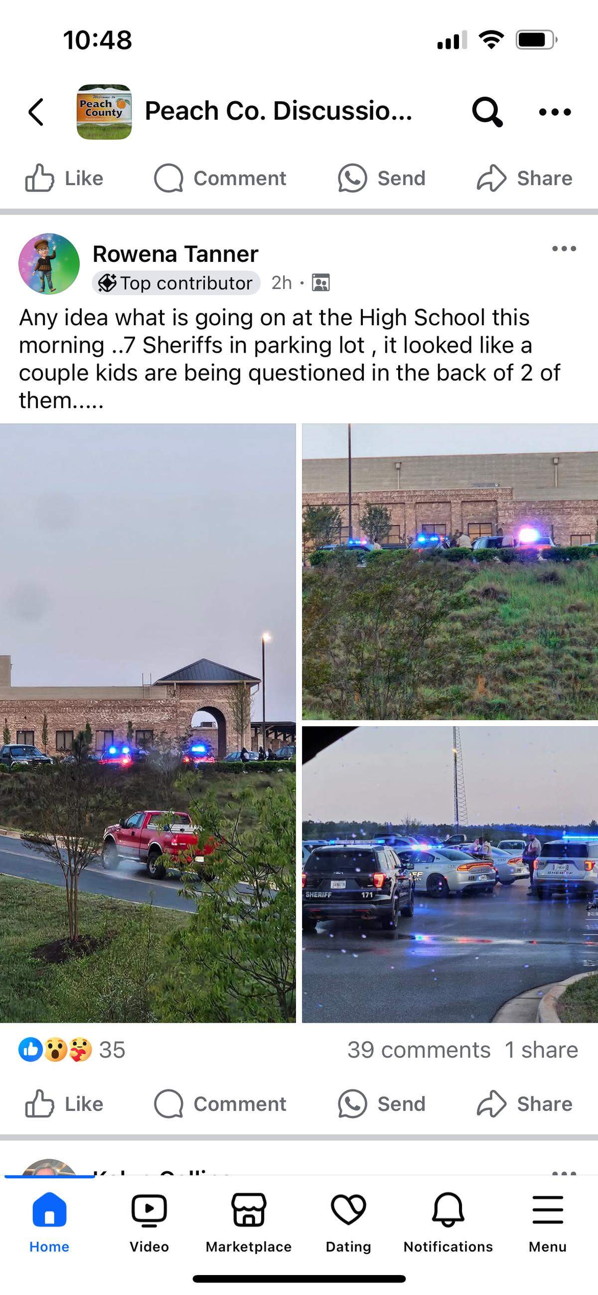 Peach County Sheriff’s Office patrol vehicles were seen on Friday, April 11, 2025, in the parking lot of Peach County High School.