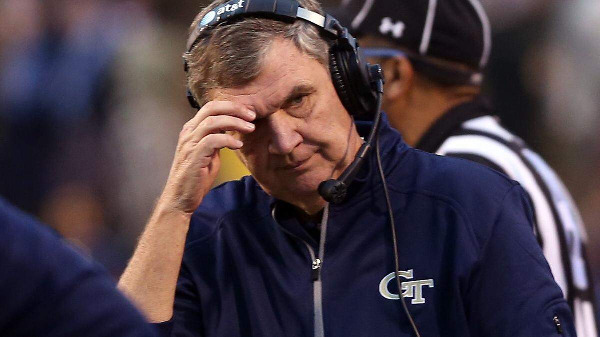 Georgia Tech head coach Paul Johnson's Yellow Jackets will play their spring game April 23.