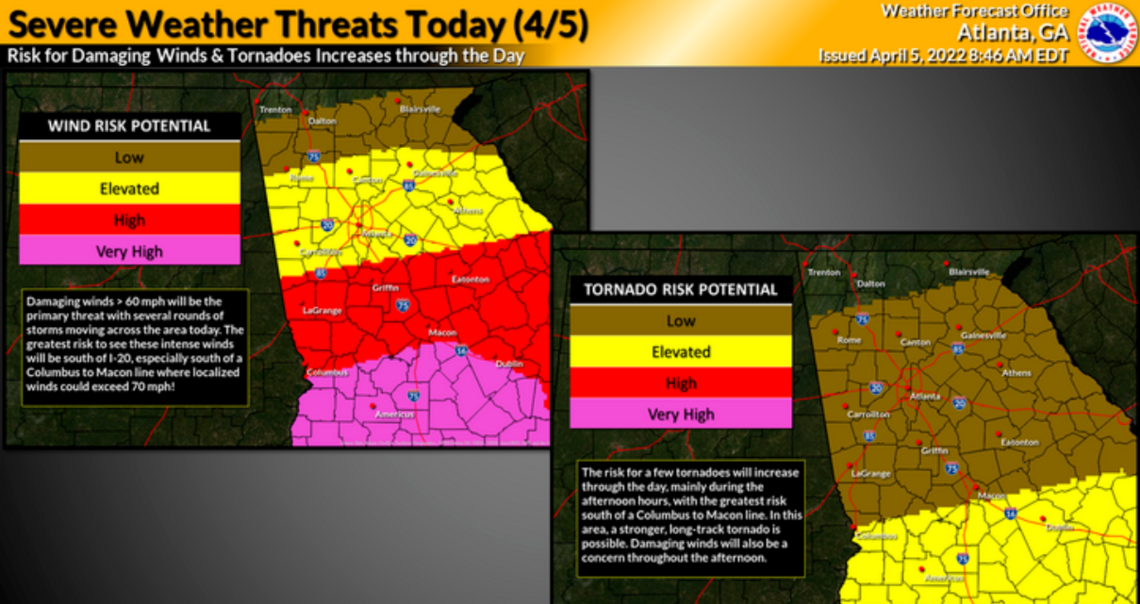 GA will see strong storms along the Columbus to Macon line | Macon ...