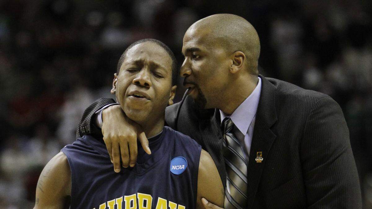 New UGA assistant Amir Abdur-Rahim coaches now-NBA player Isaiah Canaan back when they were at Murray State in 2010.