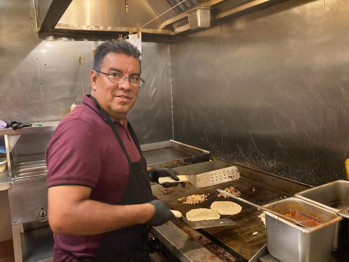 Taqueria Don Sammy owner Samuel “Sammy” Naranjo is the main cook at he and his wife’s family restaurant in Warner Robins.