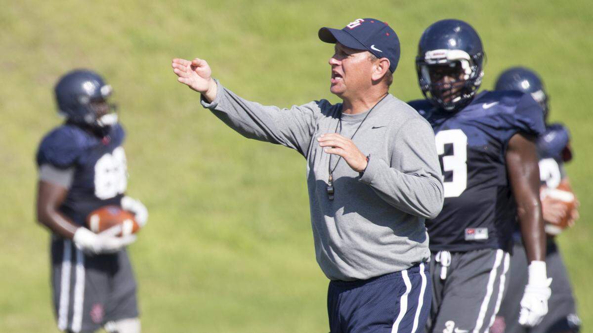 CAROLINE SUMMERS/SAMFORDMacon native Chris Hatcher is entering his first season as the head coach at Samford after coaching at Murray State the previous five seasons.