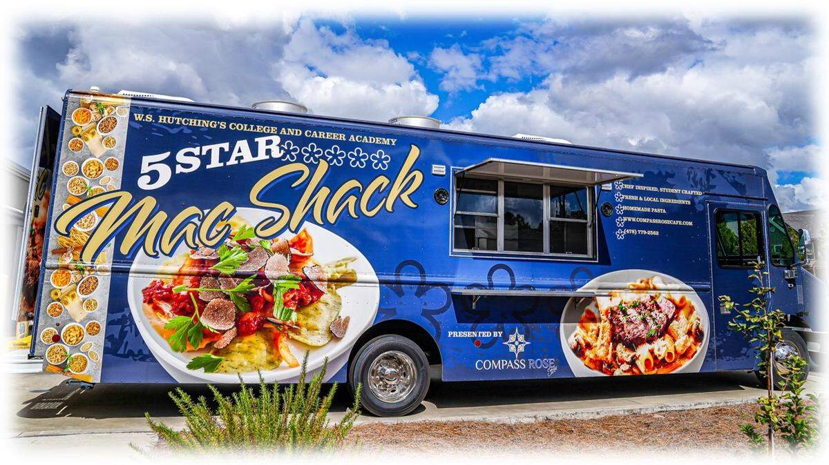 The Mac Shack, a mobile learning lab at W.S. Hutchings College and Career Academy, will serve handcrafted gourmet mac and cheese.