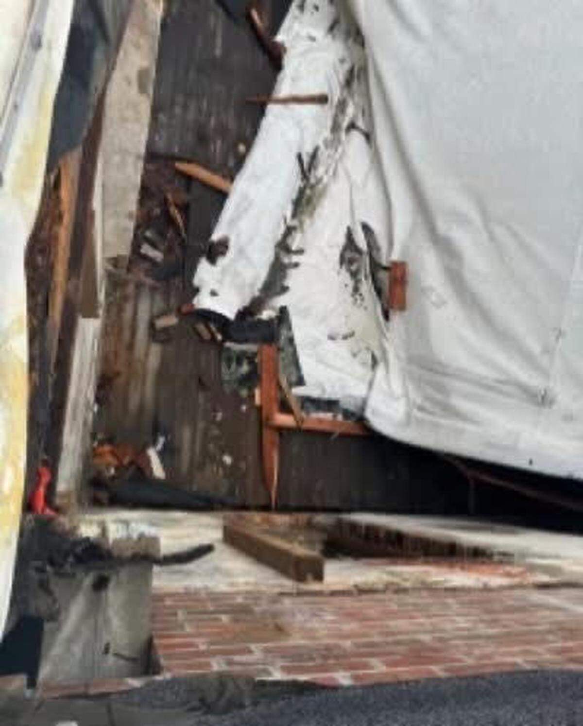The Barefoot Tavern in downtown Macon suffered a catastrophic roof collapse (pictured above) that has kept the popular gastropub closed for months. Now sporting a new roof, the pub is expected to reopen after an interior remodel.