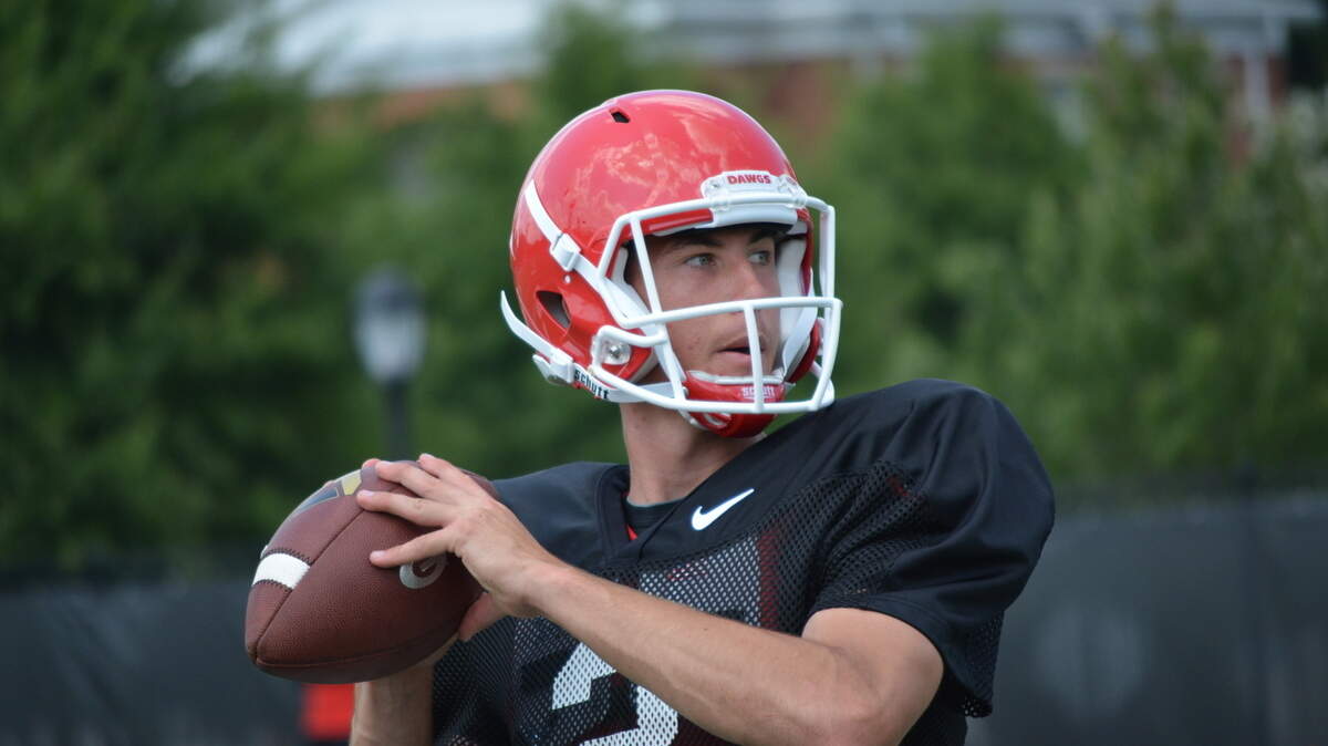 Georgia quarterback Sam Vaughn is pulling double duty as a relief pitcher for the Bulldogs' baseball team.