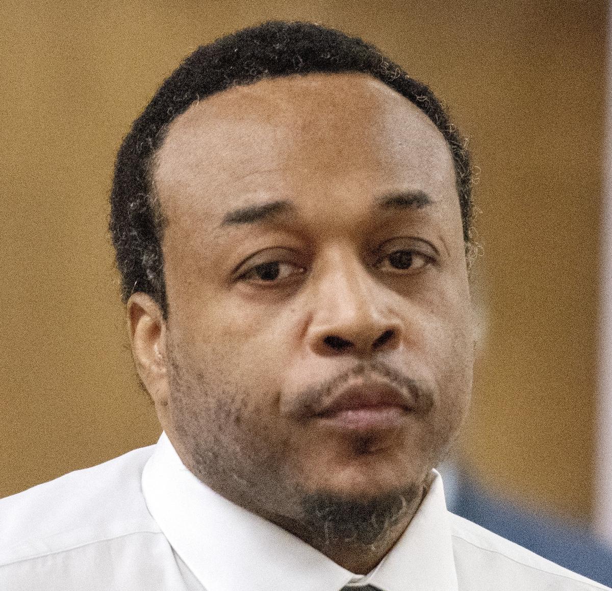 Calvin Stapleton at his murder trial on Wednesday.