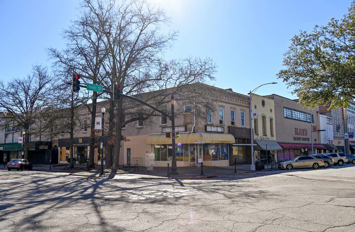 Corner of Third and Cherry streets in downtown Macon.