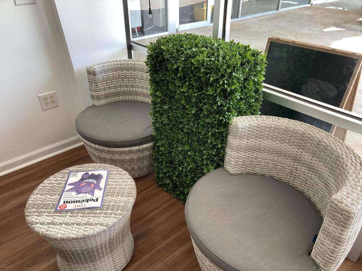 A cozy corner at Elena’s Noodle Bar in Warner Robins.