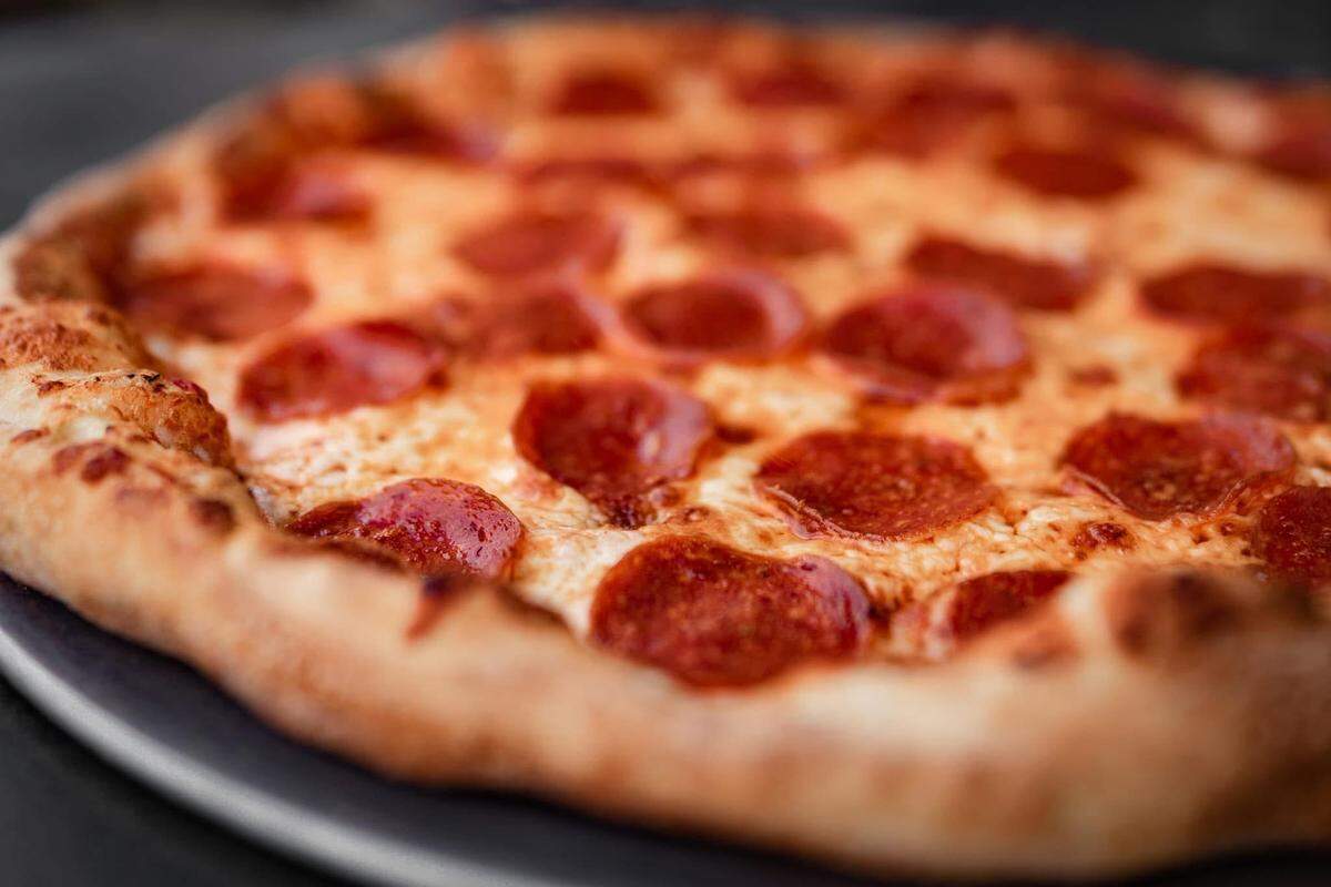 A Holy Pie! Pizzeria pepperoni pizza.