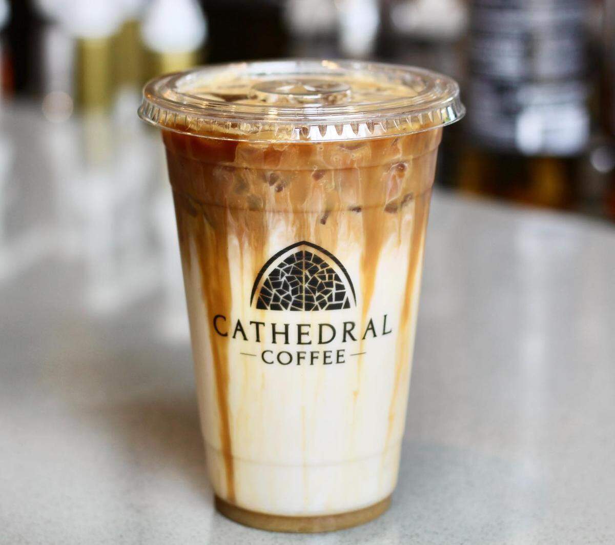 A beautiful caramel macchiato from Cathedral Coffee is just what you need.