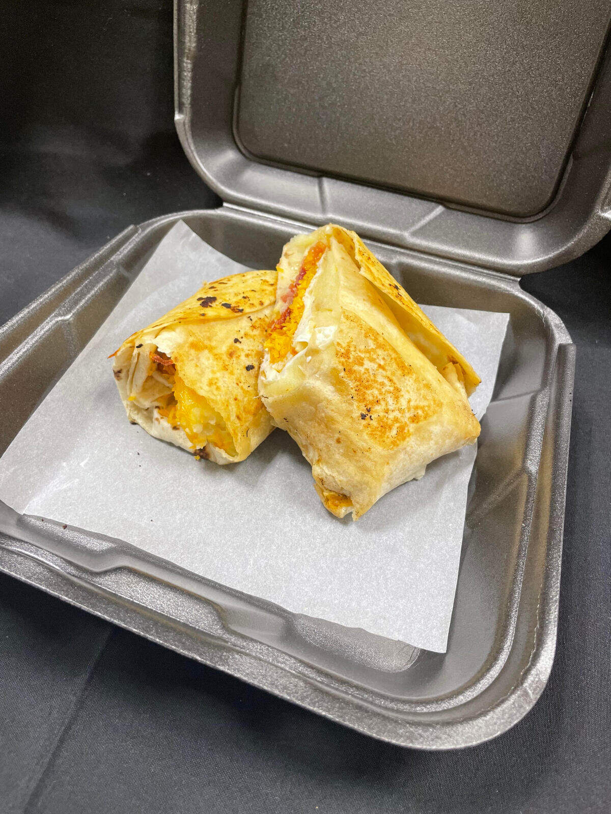 A brisket breakfast wrap, a grab and go option at the Root 76 Cuisine commissary opening soon in Warner Robins.