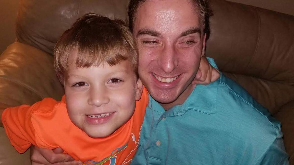 Derrick Pendergrass and his son, Corbin, age 5