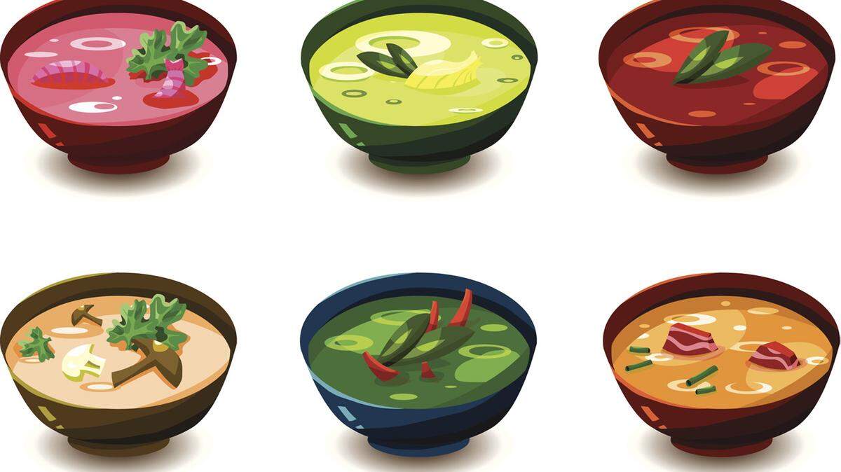 Set of soup bowls