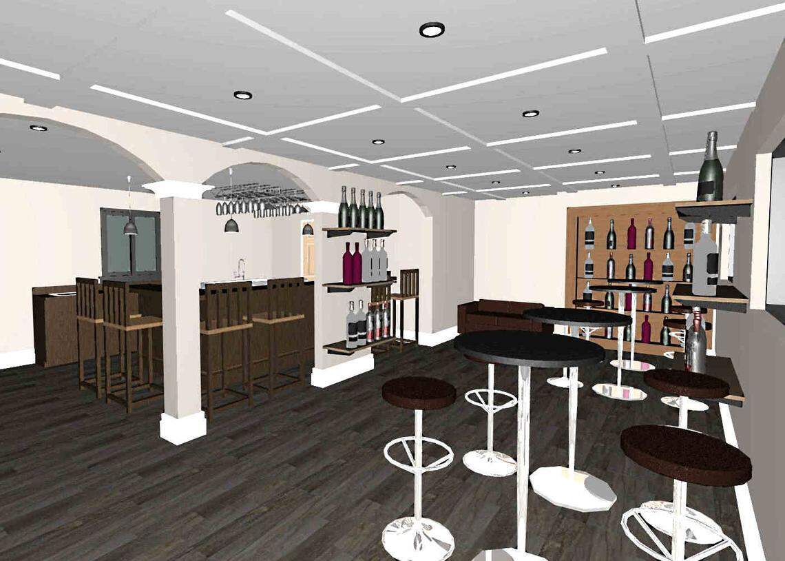 La’Vino Wine Bar is expected to open this fall at 106 South Kimberly Road just off Russell Parkway. Here’s a rendering.